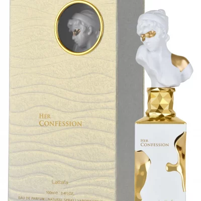 Lattafa Her Confession eau de parfum 100ml flacon élégant parfum floral oriental vanille musc tubéreuse
