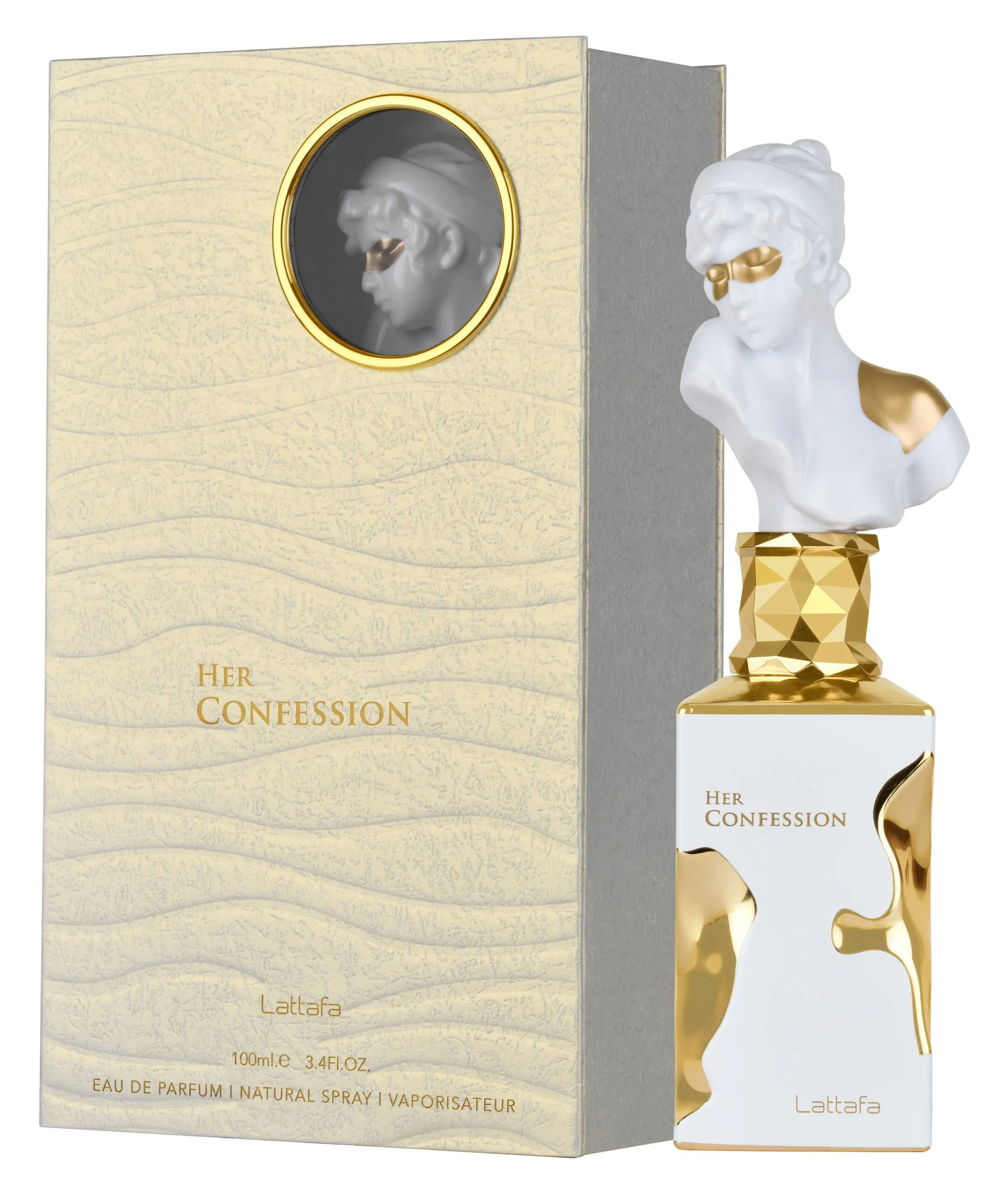 Lattafa Her Confession eau de parfum 100ml flacon élégant parfum floral oriental vanille musc tubéreuse