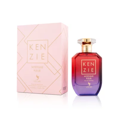 Kenzie Mystique Fleur Volaré eau de parfum 100ml flacon floral fruité mandarine pêche vanille musc parfum élégant