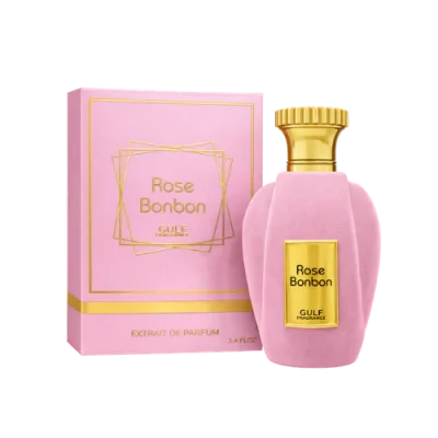 rose bonbon gulf fragrance extrait de parfum 100ml flacon rose parfum gourmand vanille musc