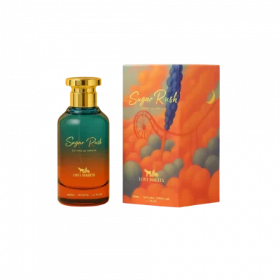sugar rush loui martin extrait de parfum 100ml parfum gourmand sucré bubble gum flacon orange